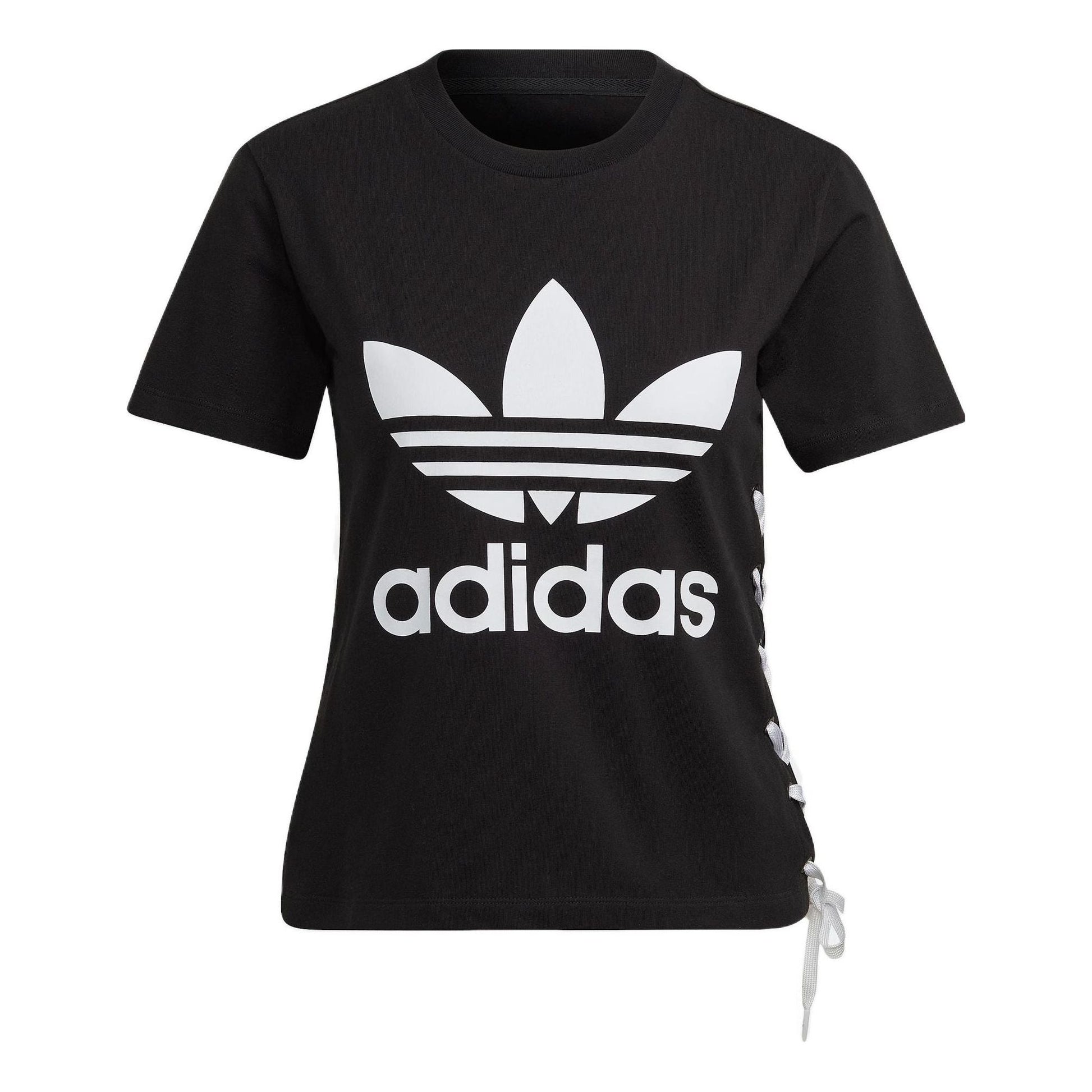 (WMNS) adidas Always Original Trefoil T-Shirt Asia Sizing 'Black White' HS2599