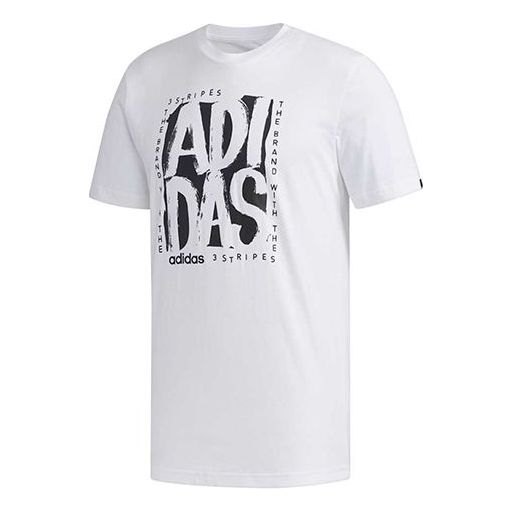 adidas M Stmp T Training Sports Short Sleeve White FM6243