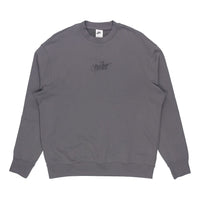 Men's Nike Logo Embroidered Loose Round Neck Gray DR7836-068