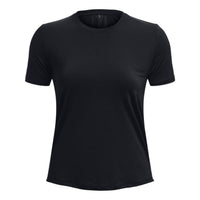 (WMNS) Under Armour Rush Vent T-shirt 'Black' 1379043-001