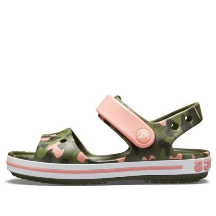 (GS) Crocs Crocband Seasonal Graphic Sandals 'Green Pink' 205765-737