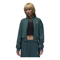 (WMNS) Air Jordan Knit Jacket Asia Sizing 'Dark Green' FV7105-366