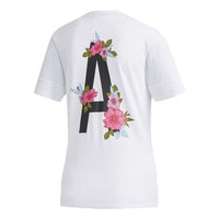 (WMNS) adidas neo FARM P TSHIRT Sports Round Neck Short Sleeve White EI4850