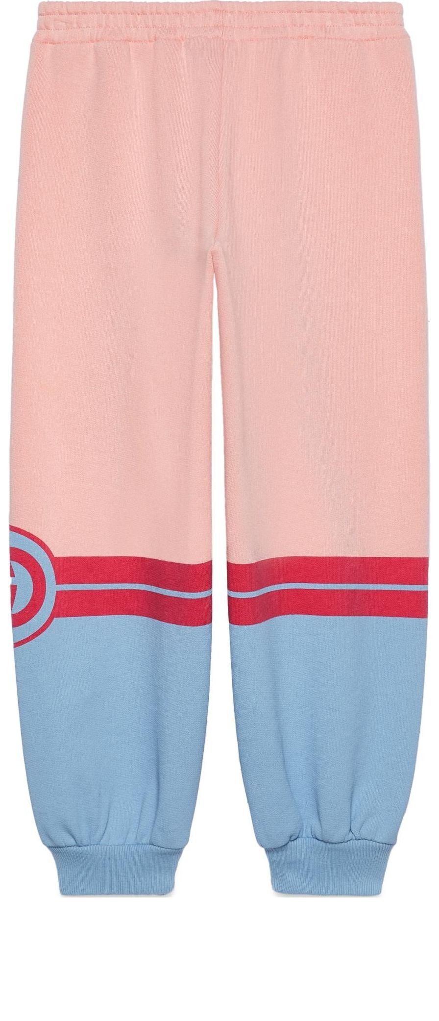 (GS) Gucci Felted Cotton Trousers 'Light Blue Pink' 772323-XJF5X-6372