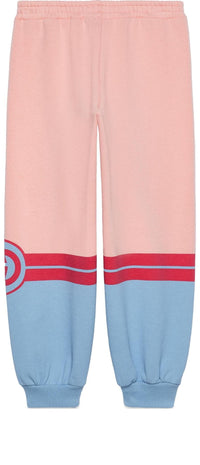 (GS) Gucci Felted Cotton Trousers 'Light Blue Pink' 772323-XJF5X-6372