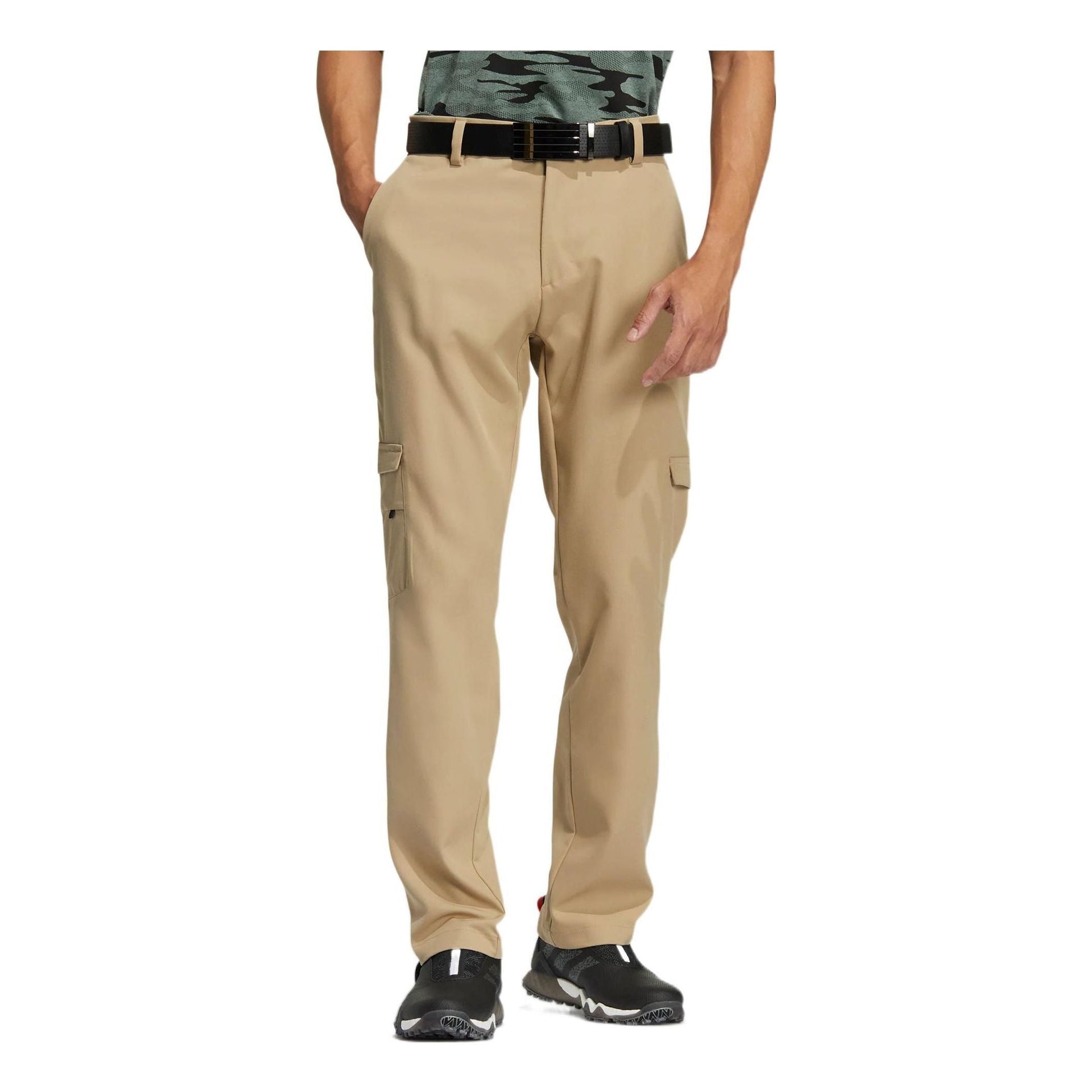 Men's adidas Gt Cargo Pt Solid Color Multiple Pockets Elastic Straight Sports Pants/Trousers/Joggers Khaki HG3256
