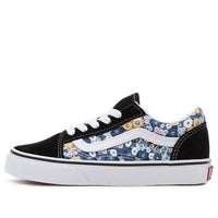 (PS) Vans Floral Old Skool 'Black Blue' VN0A7Q5FAS2