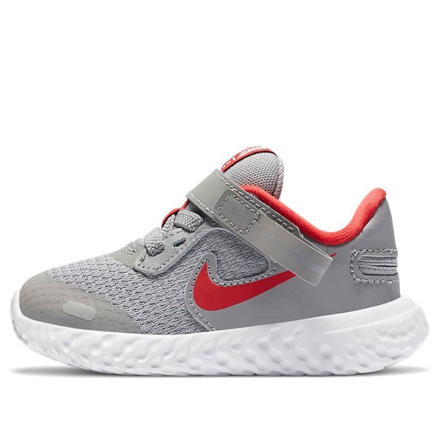 (TD) Nike Revolution 5 FlyEase 'Light Grey Red' CQ4651-013
