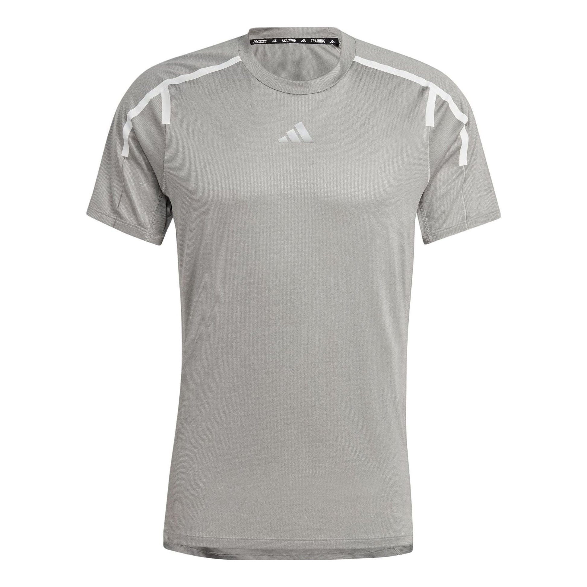 adidas Teach Not Preach Workout Tee 'Grey' HS7508