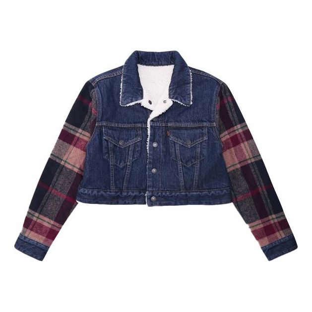 Levis x karla Crossover . Series Reversible Denim Colorblock Jacket 16977-0000