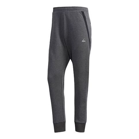adidas Wj Pt Kn Swt logo Casual Bundle Feet Sports Pants Gray FJ0204