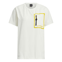 (WMNS) adidas National Geographic T-Shirt Asia Sizing 'White Yellow' IC1997