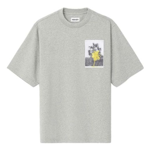 KENZO Unisex SS21 520 Series Printing Round-neck Grey FB52TS6924SA-94