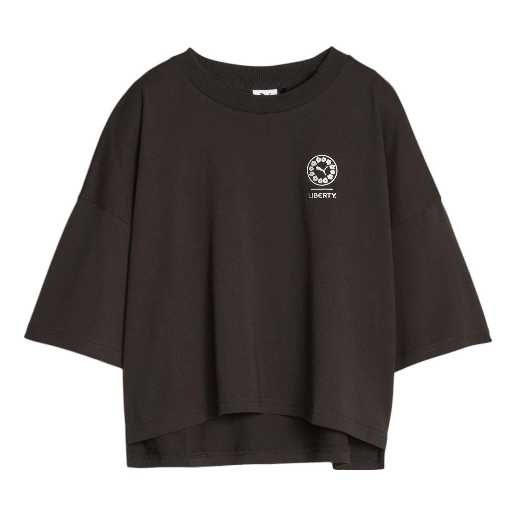 (WMNS) PUMA x LIBERTY Graphic T-shirt 'Black' 622207-01