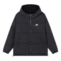 New Balance logo Sportswear Puffer Asia Sizing 'Black White' 5PC44733-BK