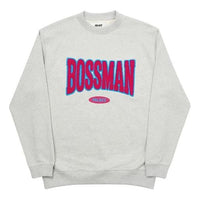 PALACE Boss Man Alphabet Logo Printing Round Neck Pullover Unisex Gray P19CS052