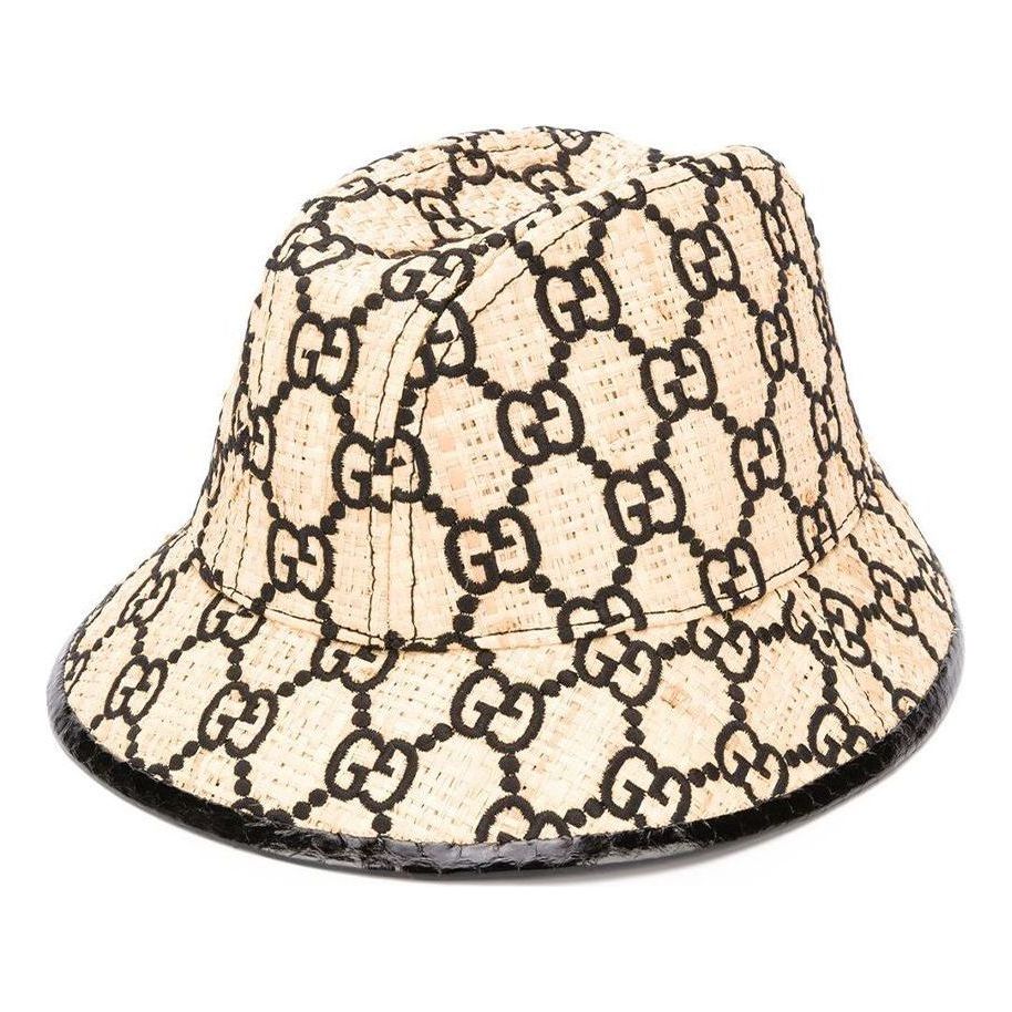 (WMNS) Gucci GG Fedora Hat With Snakeskin 'Beige' 5779053HH389260