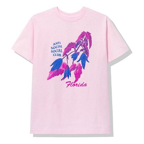 ANTI SOCIAL SOCIAL CLUB Flowers Short Sleeve Unisex Pink ASSC-519