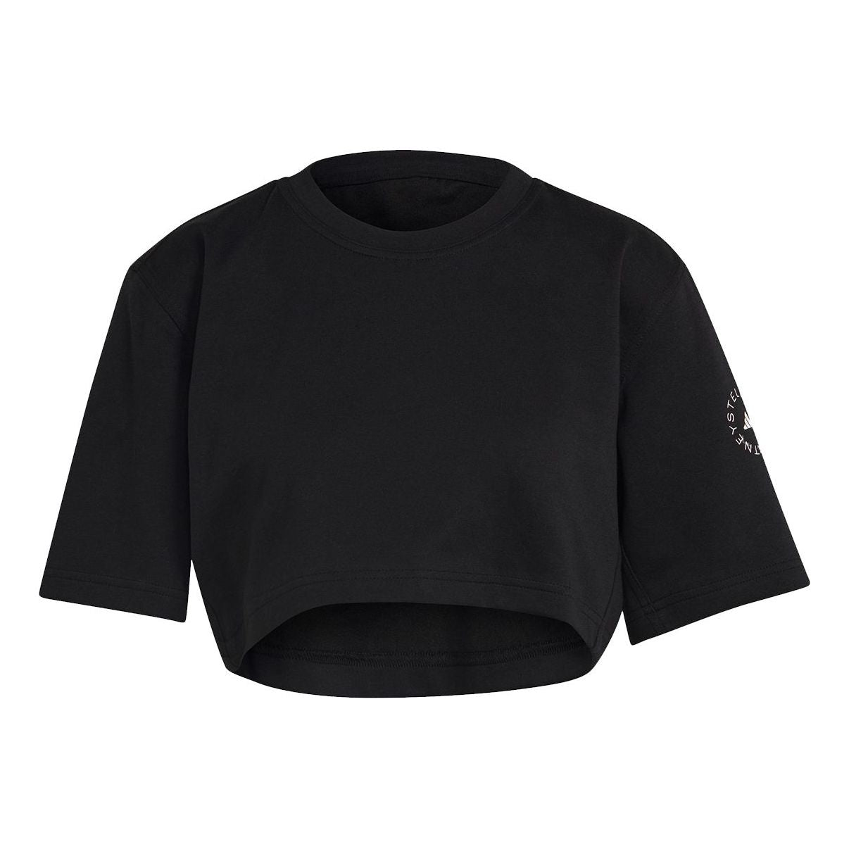 (WMNS) adidas by Stella McCartney Future Playground Cropped T-Shirt Asia Sizing 'Black' GL7340