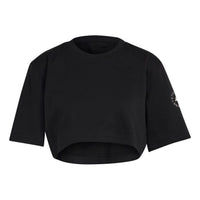 (WMNS) adidas by Stella McCartney Future Playground Cropped T-Shirt Asia Sizing 'Black' GL7340