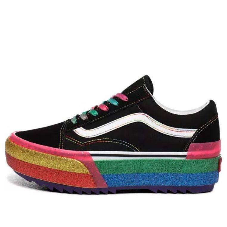 Vans Old Skool Stacked 'Glitter - Black Rainbow' VN0A4U15WW1