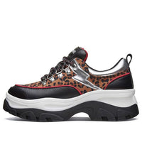 (WMNS) Skechers Master 'Leopard' 72904-BKLD