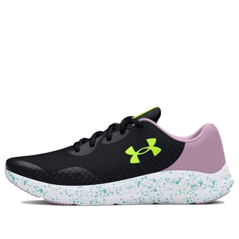 (GS) Under Armour Charged Pursuit 3 'Black Purple Ace' 3025011-002