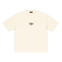 Balenciaga BB Paris Icon T-Shirt Medium Fit 'Light Beige Black' 612966TMVG79069