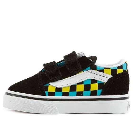 (TD) Vans Old Skool V 'Neon Glow Checkerboard' VN0A38JN30M