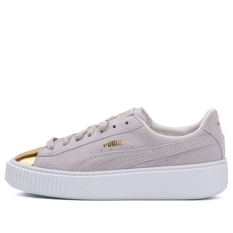 (WMNS) PUMA Suede Platform 'White Gold' 362222-01