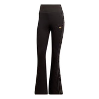 (WMNS) adidas Ski Chic Flared Rib Leggings Asia Sizing 'Black' IA3911