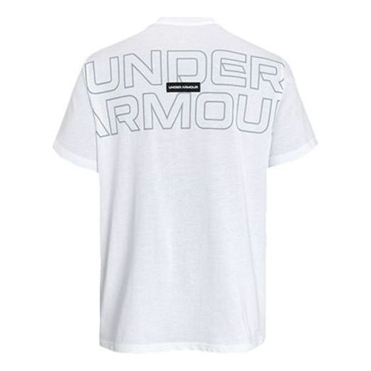 Under Armour Outline Heavyweight Short Sleeve T-shirt 'White' 1379109-100