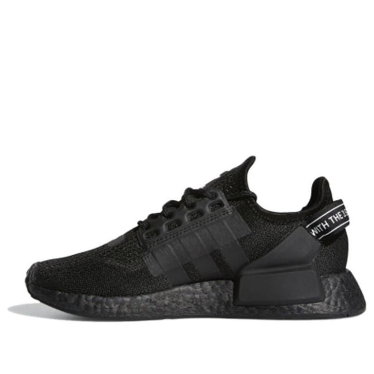 (GS) adidas NMD_R1 V2 J 'Overbranded - Core Black' H02540