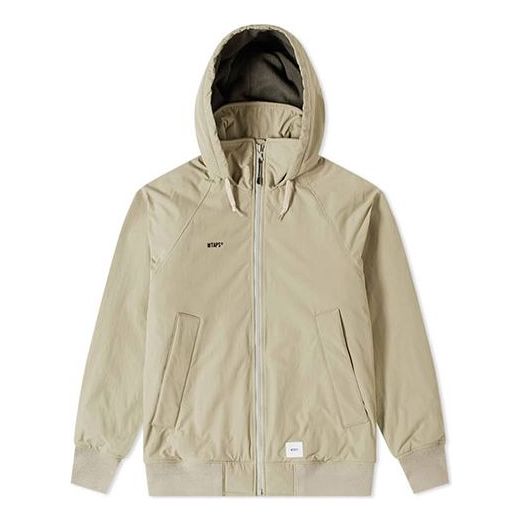 WTAPS Incom/nylon.Tussah Hooded Jacket Unisex Buff 192BRDT-JKM02-BE