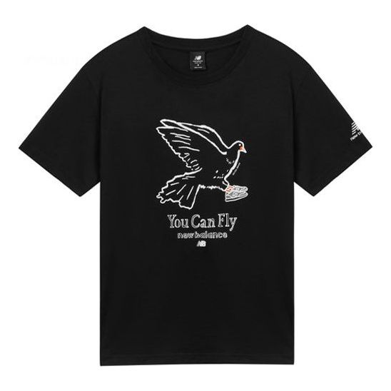 New Balance x Naijel Graphic Print Tee Asia Sizing 'Black White' AMT12341-BK