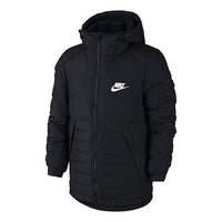 Men's Nike Stay Warm Hooded Down Jacket Black 806862-012