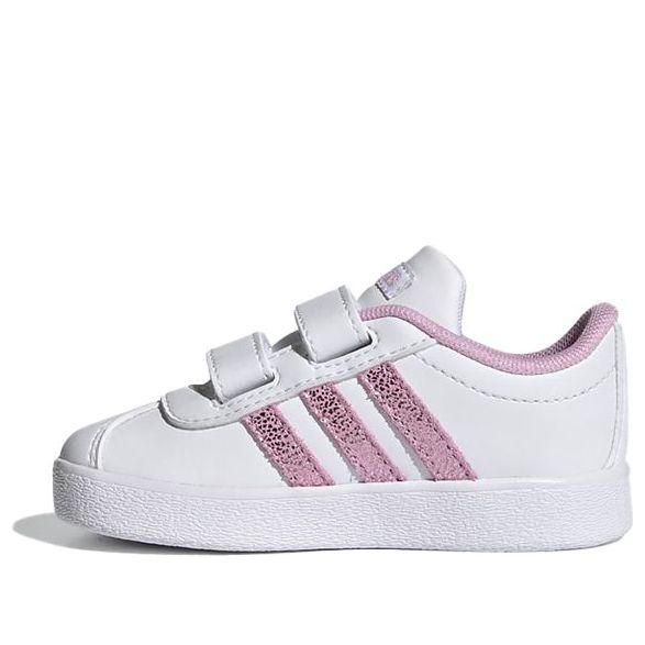 (TD) adidas VL Court 2.0 'White Pink' FY9277