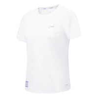 (WMNS) Li-Ning Lifestyle Running Tee 'White' ATST520-2