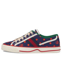 (WMNS) Gucci Tennis 1977 with Web Polka Dot Print 'Blue Orange' 606110-2AX10-4180
