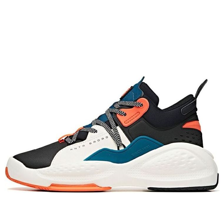 ANTA Skateboarding Series Sneakers High 'Black White Blue' 112048080-8