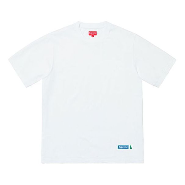 Supreme SS19 Athletic Label Tee Sports Short Sleeve Unisex White SUP-SS19-10184