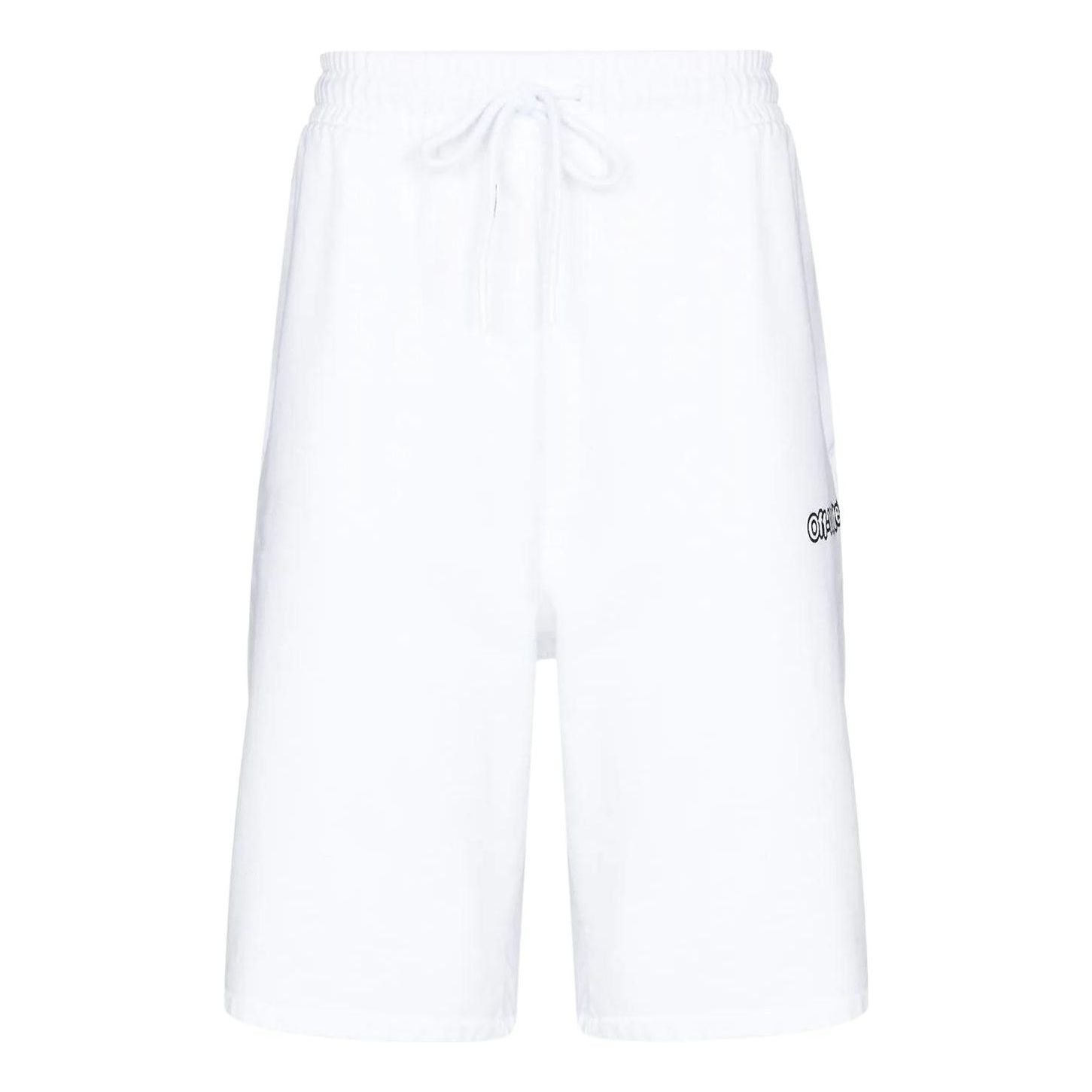Off-White FW21 Arrow Pattern Sports Shorts Loose Fit White OMCI013S22FLE0060110