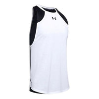 Under Armour Baseline Basketball Tank 'White Black' 1326706-101