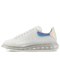 Alexander McQueen Iridescent Oversized Sneakers 'White Clear Sole' 610812WHXM29071