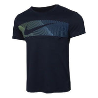Nike Dri-Fit Superset Printing Short Sleeve Navy Blue CT3534-451