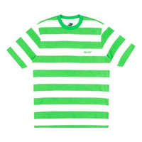 Men's PALACE White Green Stripe Round Neck Short Sleeve 'Green White' P17ES014T