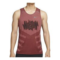 Nike Dri-Fit Series Breathable Running Sports Vest Red CU5690-652