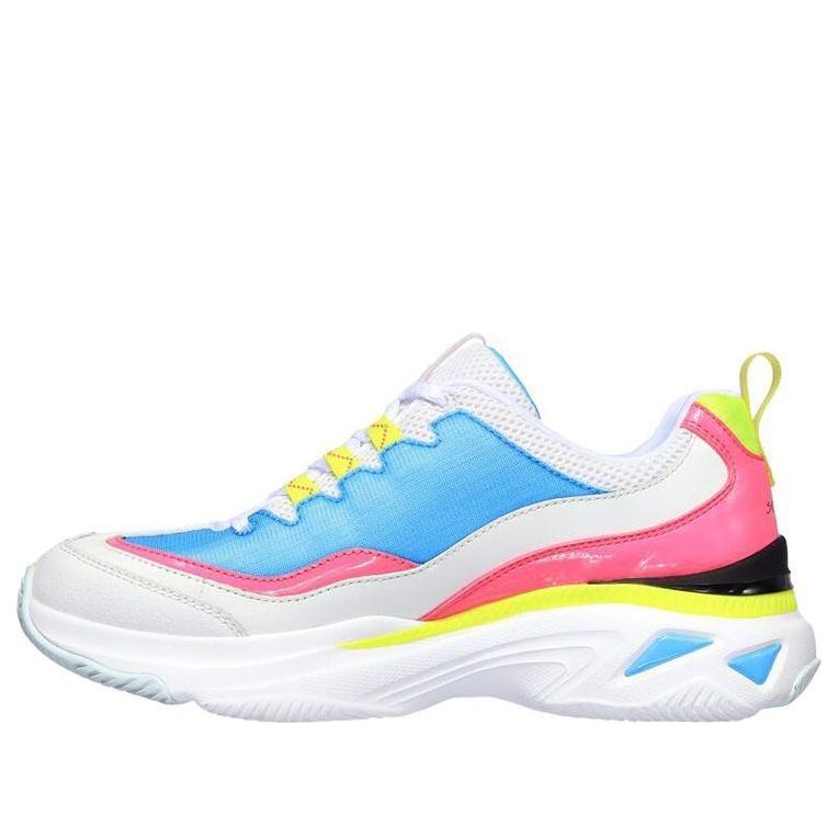 (WMNS) Skechers Energy Racer Low-Top Running Shoes White/Blue 149374-WBLP