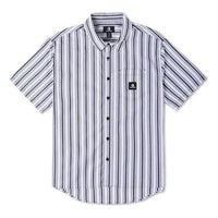 Converse Striped Short Sleeve Button Down Asia Sizing 'Blue' 10024060-A02