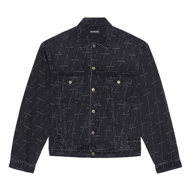 Balenciaga Denim Jacket Large Fit 'Charcoal' 620731TJW411052
